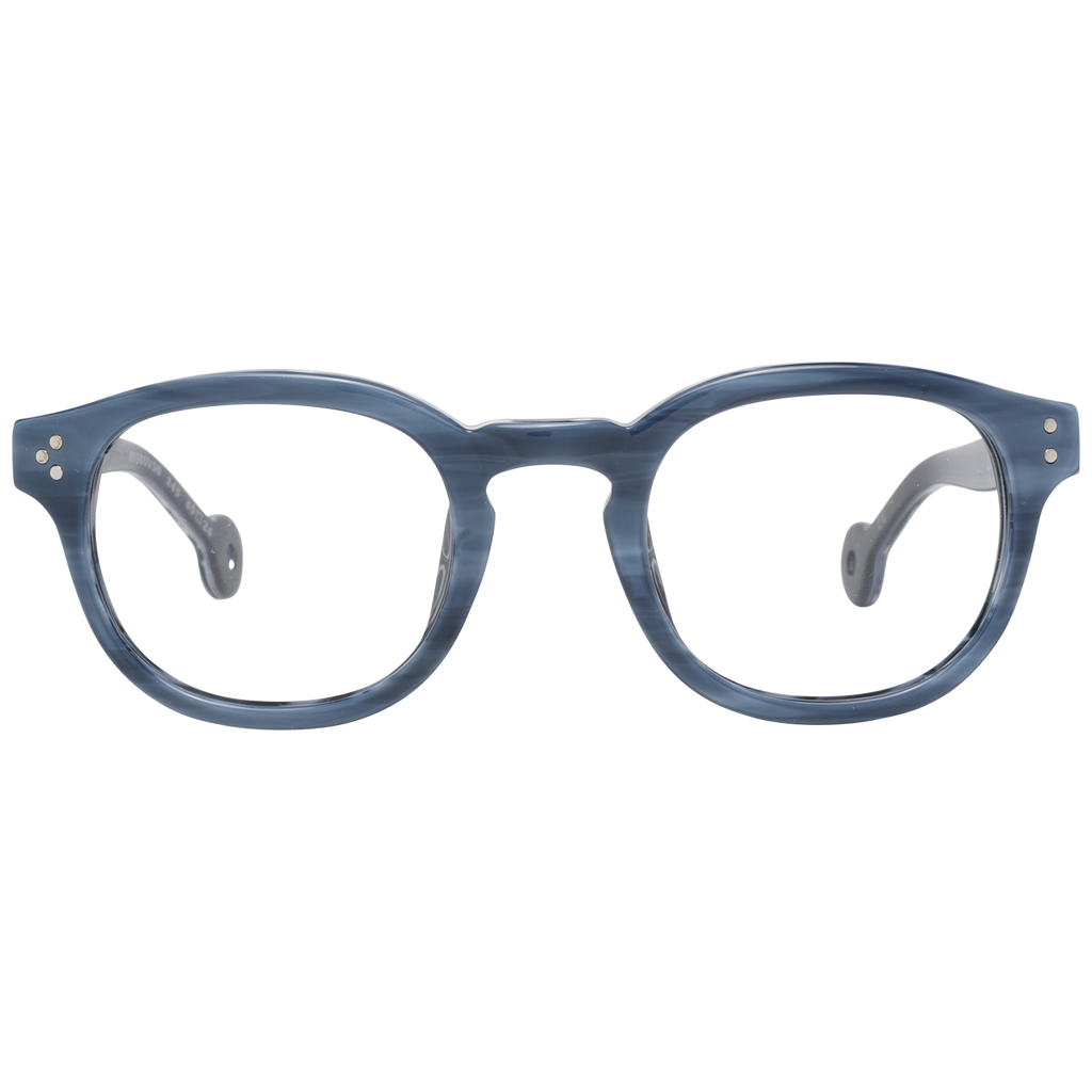 Hally & Son Round glasses in Blue with Plastic frame, model Hally & Son Optical Frame HS500V 50 49, from Burghley & Co – Luxury eyewear UK