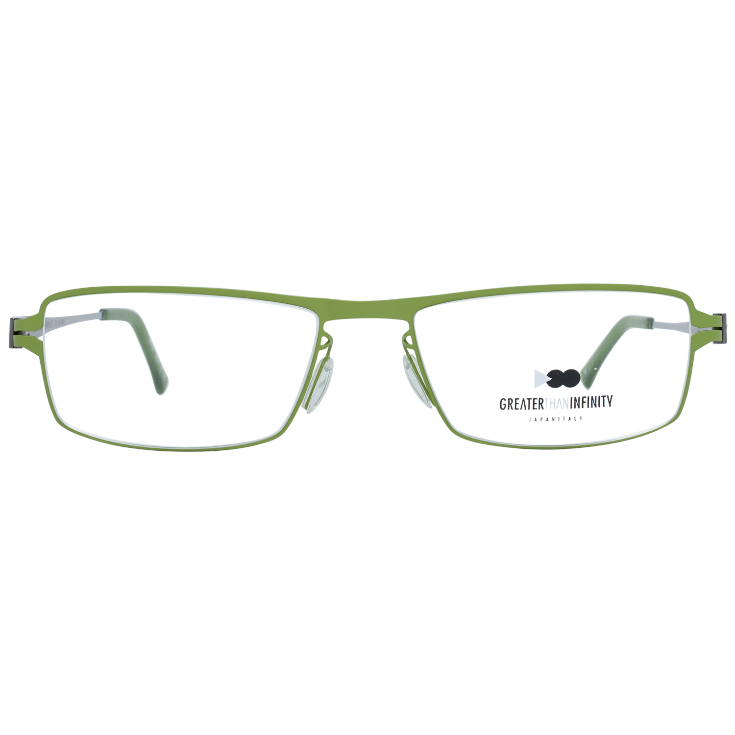 Greater Than Infinity glasses in Green with Metal frame, model Greater Than Infinity Optical Frames GT007 54V04N, from Burghley & Co – Luxury eyewear UK