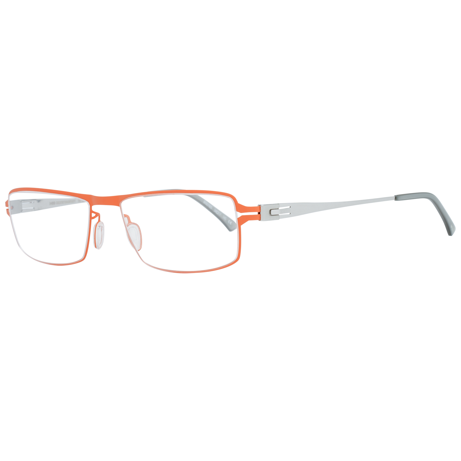 Greater Than Infinity Rectangle glasses in Orange with Metal frame, model Greater Than Infinity Optical Frames GT007 54V05N, from Burghley & Co – Luxury eyewear UK
