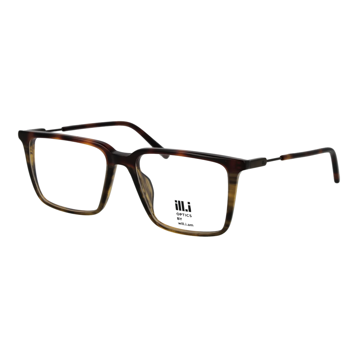 Ill.i by Will.i.am Rectangle glasses, Acetate frame, Ill.i by Will.i.am Optical Frames WA041V03 03 54 – Burghley & Co (Image 1)