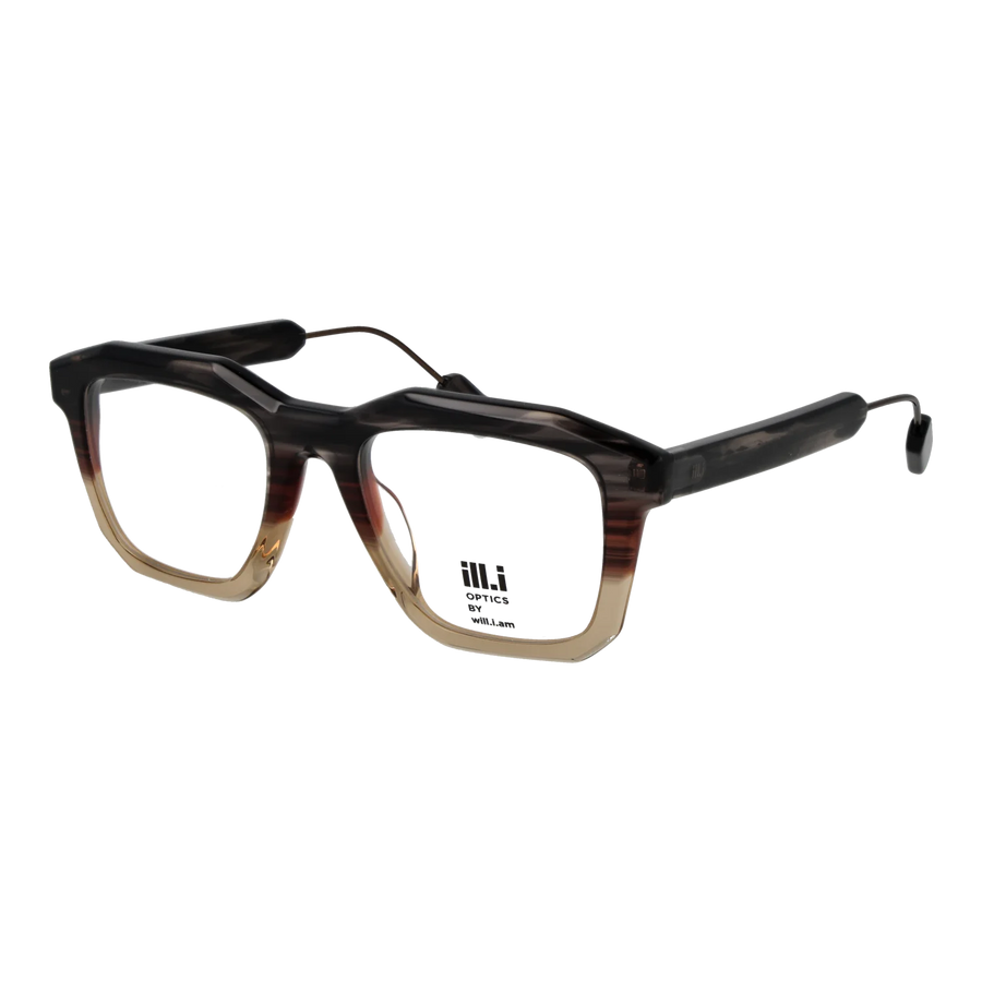 Ill.i by Will.i.am Rectangle glasses, Acetate frame, Ill.i by Will.i.am Optical Frames WA037V02 02 50 – Burghley & Co (Image 1)