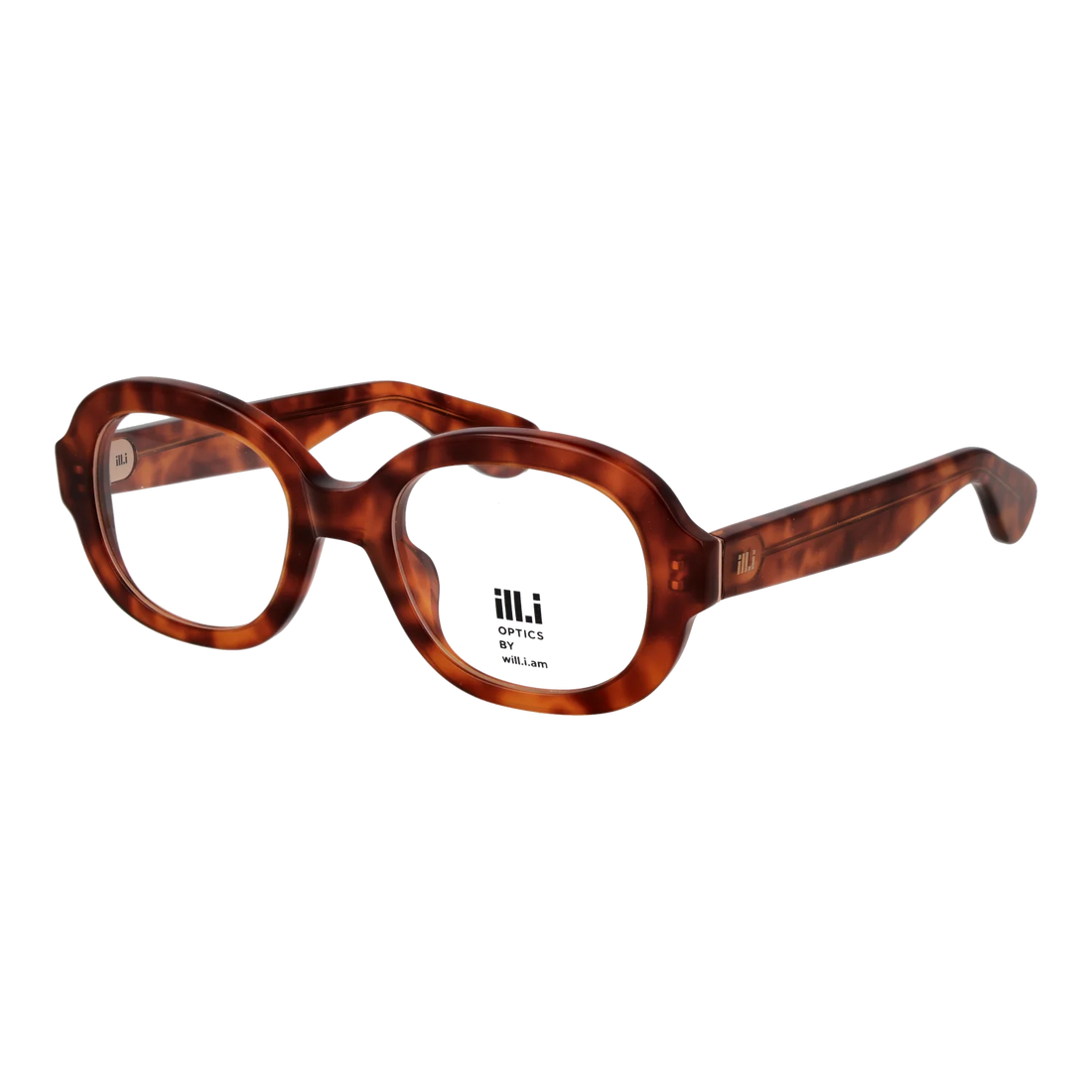 Ill.i by Will.i.am Oval glasses, Acetate frame, Ill.i by Will.i.am Optical Frames WA046V02 02 50 – Burghley & Co (Image 1)