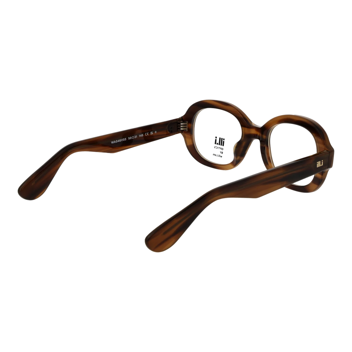 Ill.i by Will.i.am Oval glasses, Acetate frame, Ill.i by Will.i.am Optical Frames WA046V03 03 50 – Burghley & Co (Image 3)