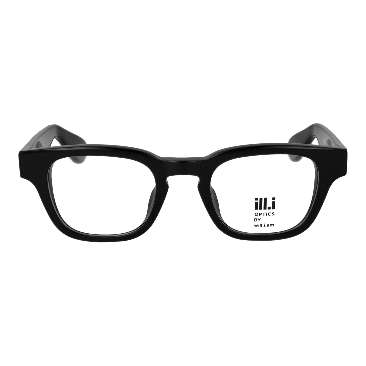 Ill.i by Will.i.am Rectangle glasses, Acetate frame, Ill.i by Will.i.am Optical Frames WA048V01 01 48 – Burghley & Co (Image 2)