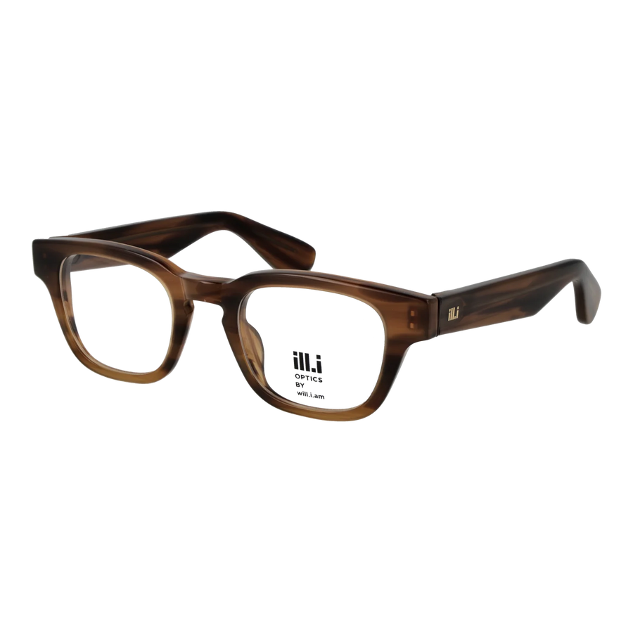 Ill.i by Will.i.am Rectangle glasses, Acetate frame, Ill.i by Will.i.am Optical Frames WA048V03 03 48 – Burghley & Co (Image 1)