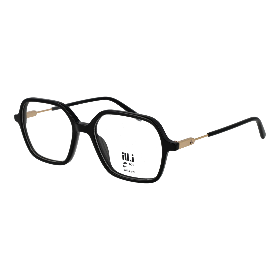 Ill.i by Will.i.am Square glasses, Acetate frame, Ill.i by Will.i.am Optical Frames WA050V01 01 53 – Burghley & Co (Image 1)