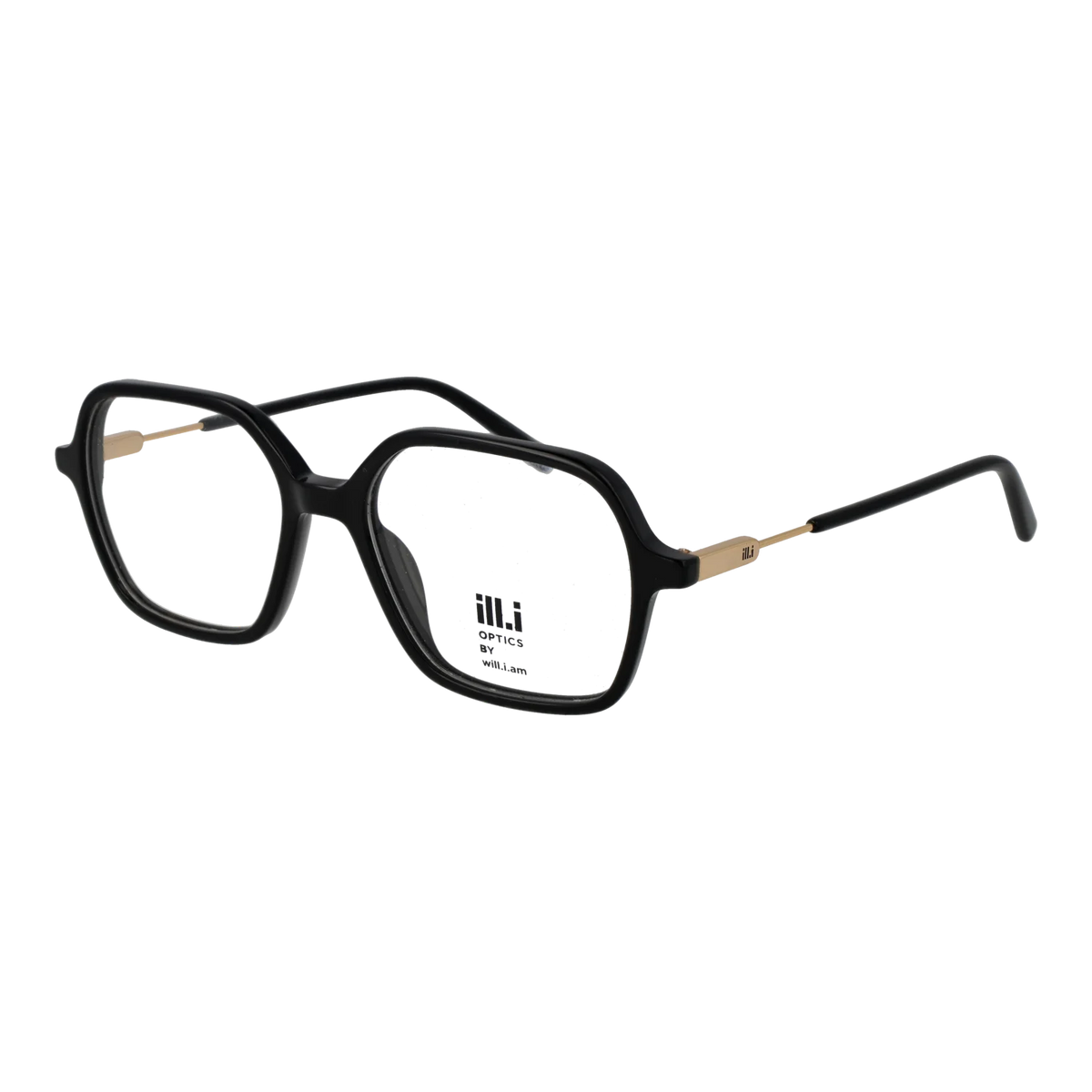 Ill.i by Will.i.am Square glasses, Acetate frame, Ill.i by Will.i.am Optical Frames WA050V01 01 53 – Burghley & Co (Image 1)
