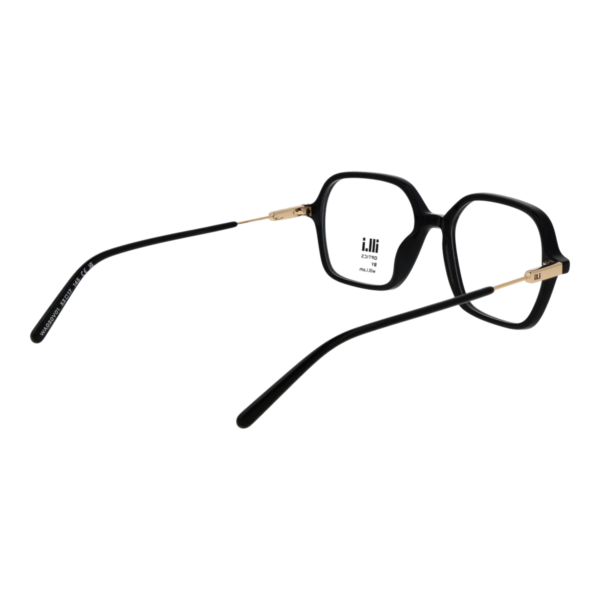 Ill.i by Will.i.am Square glasses, Acetate frame, Ill.i by Will.i.am Optical Frames WA050V01 01 53 – Burghley & Co (Image 3)