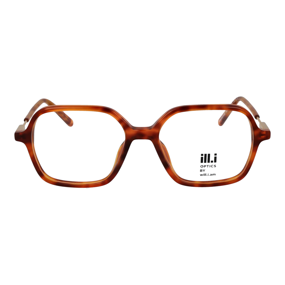 Ill.i by Will.i.am Square glasses, Acetate frame, Ill.i by Will.i.am Optical Frames WA050V02 02 53 – Burghley & Co (Image 2)