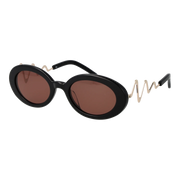 Ill.i by Will.i.am Oval sunglasses, Acetate frame, Ill.i by Will.i.am Sunglasses WA599S01 01 52 – Burghley & Co (Image 1)