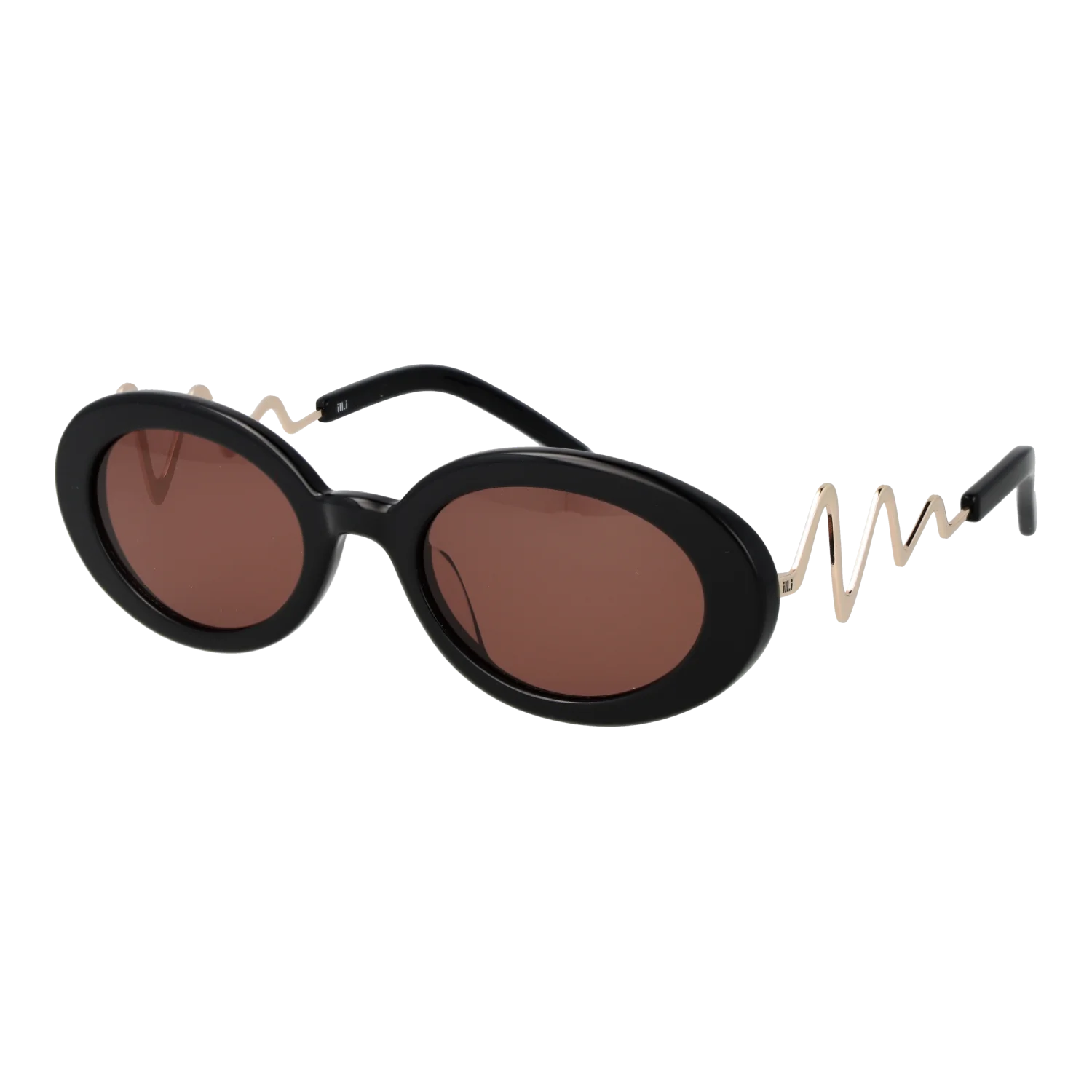 Ill.i by Will.i.am Oval sunglasses, Acetate frame, Ill.i by Will.i.am Sunglasses WA599S01 01 52 – Burghley & Co (Image 1)