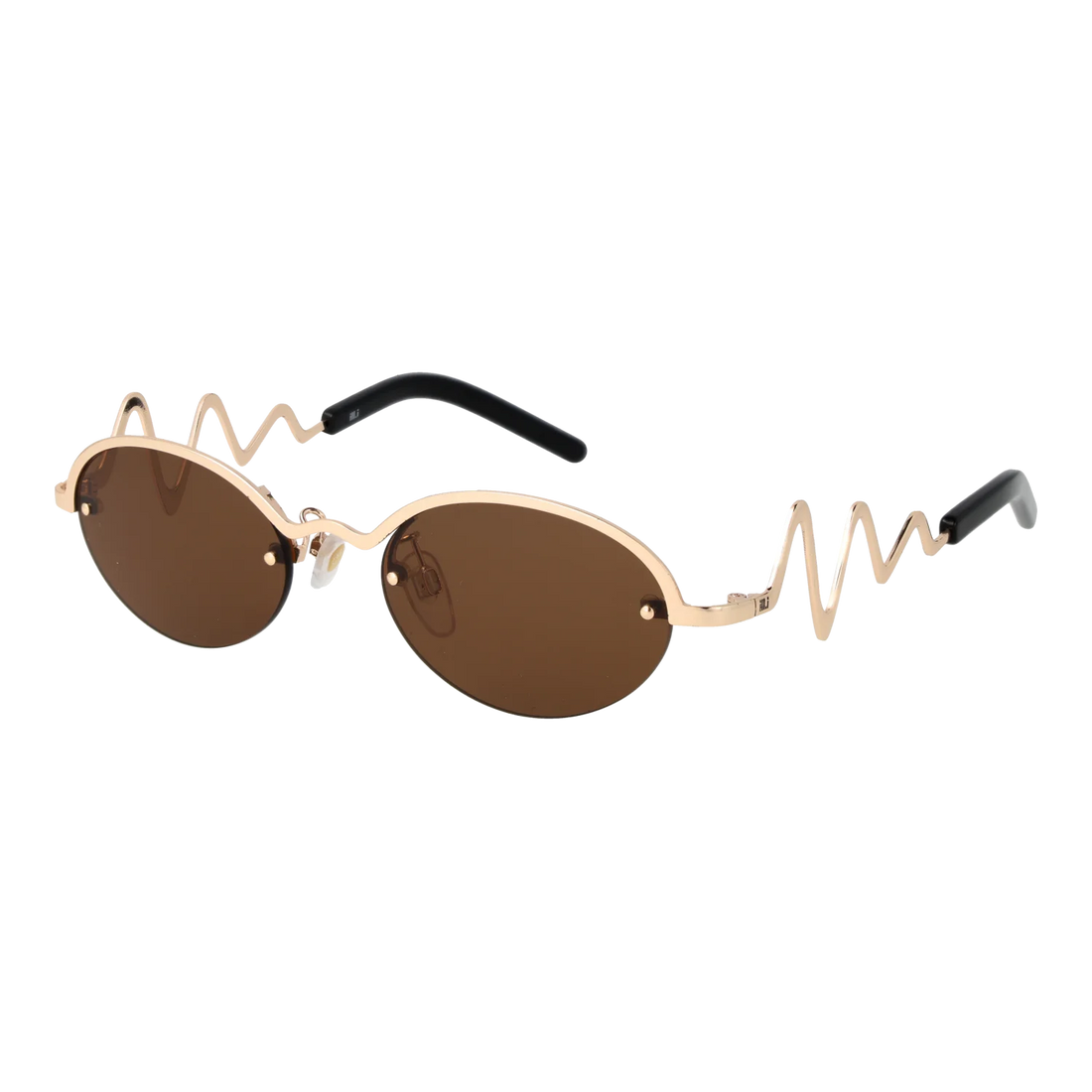 Ill.i by Will.i.am Oval sunglasses, Metal frame, Ill.i by Will.i.am Sunglasses WA600S01 01 51 – Burghley & Co (Image 1)