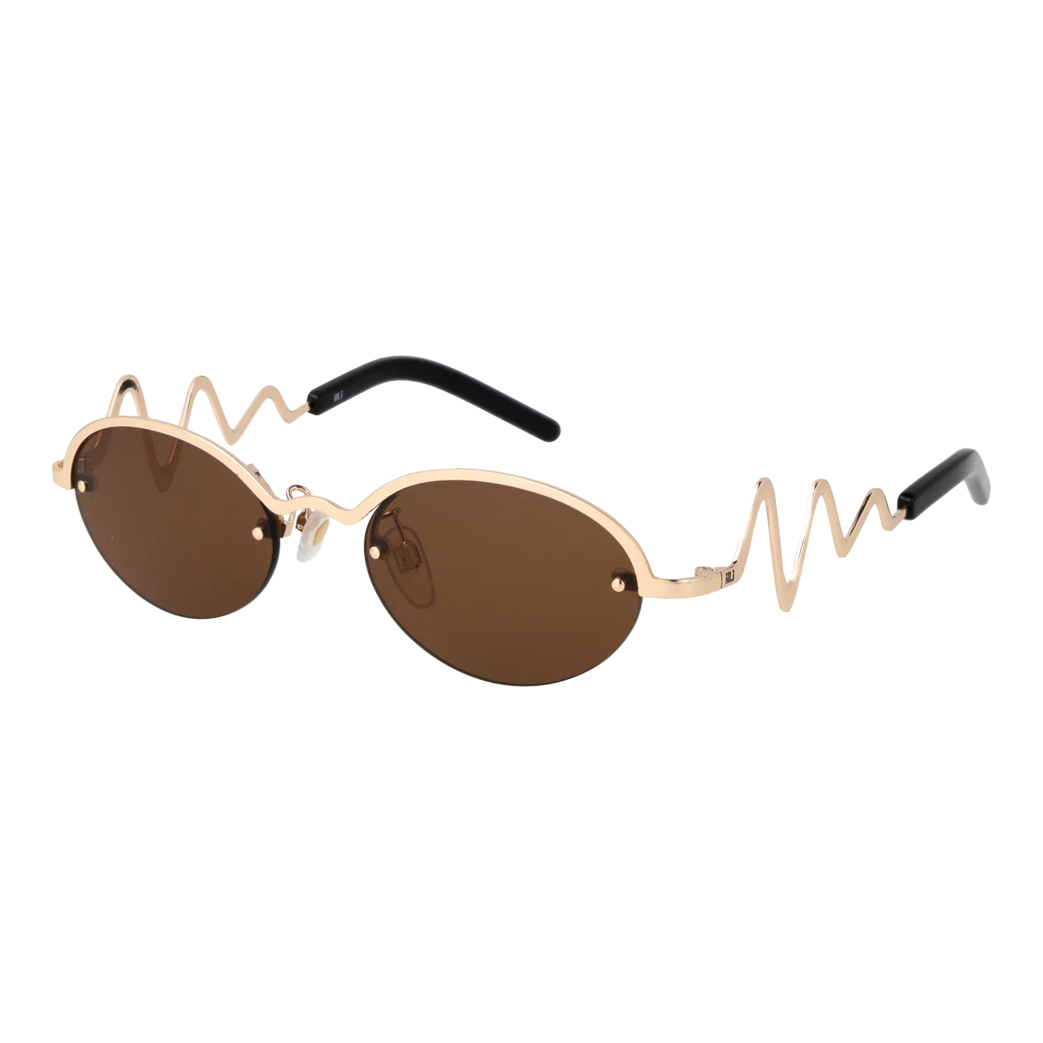 Ill.i by Will.i.am Oval sunglasses, Metal frame, Ill.i by Will.i.am Sunglasses WA600S01 01 51 – Burghley & Co (Image 1)