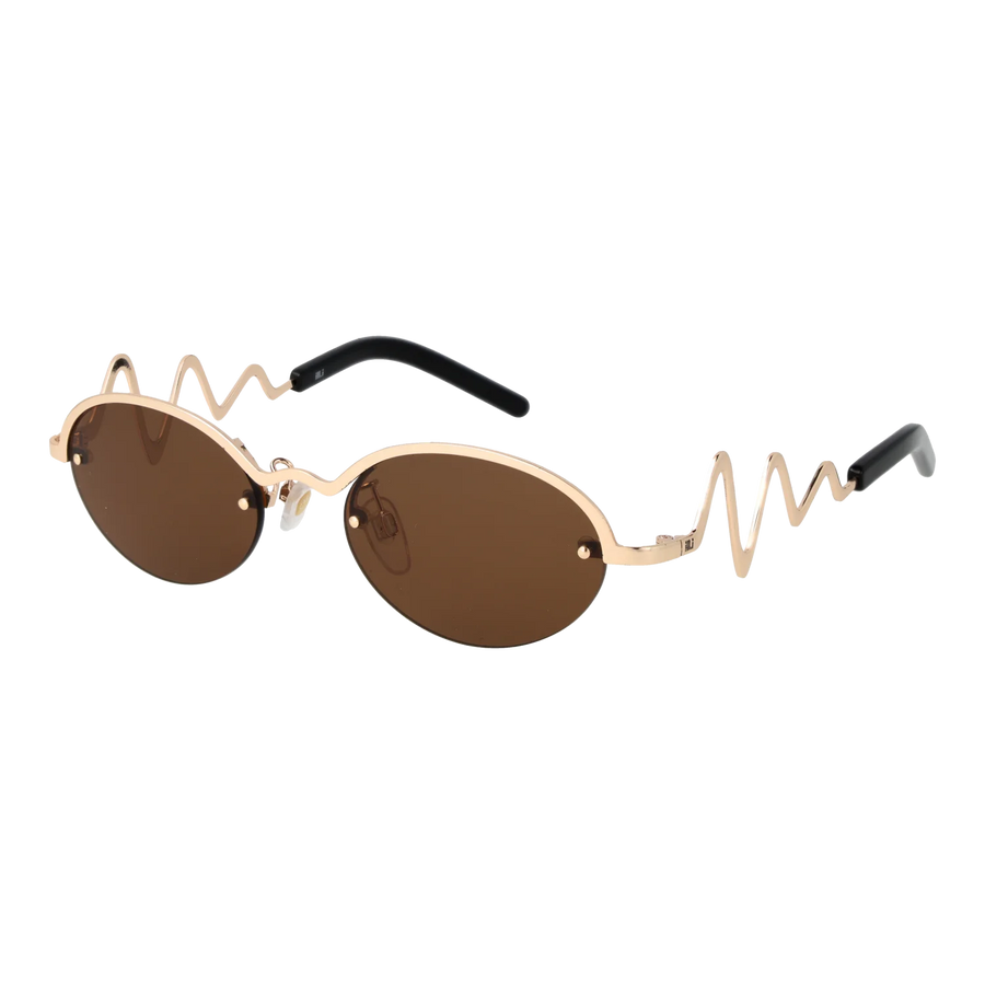 Ill.i by Will.i.am Oval sunglasses, Metal frame, Ill.i by Will.i.am Sunglasses WA600S01 01 51 – Burghley & Co (Image 1)