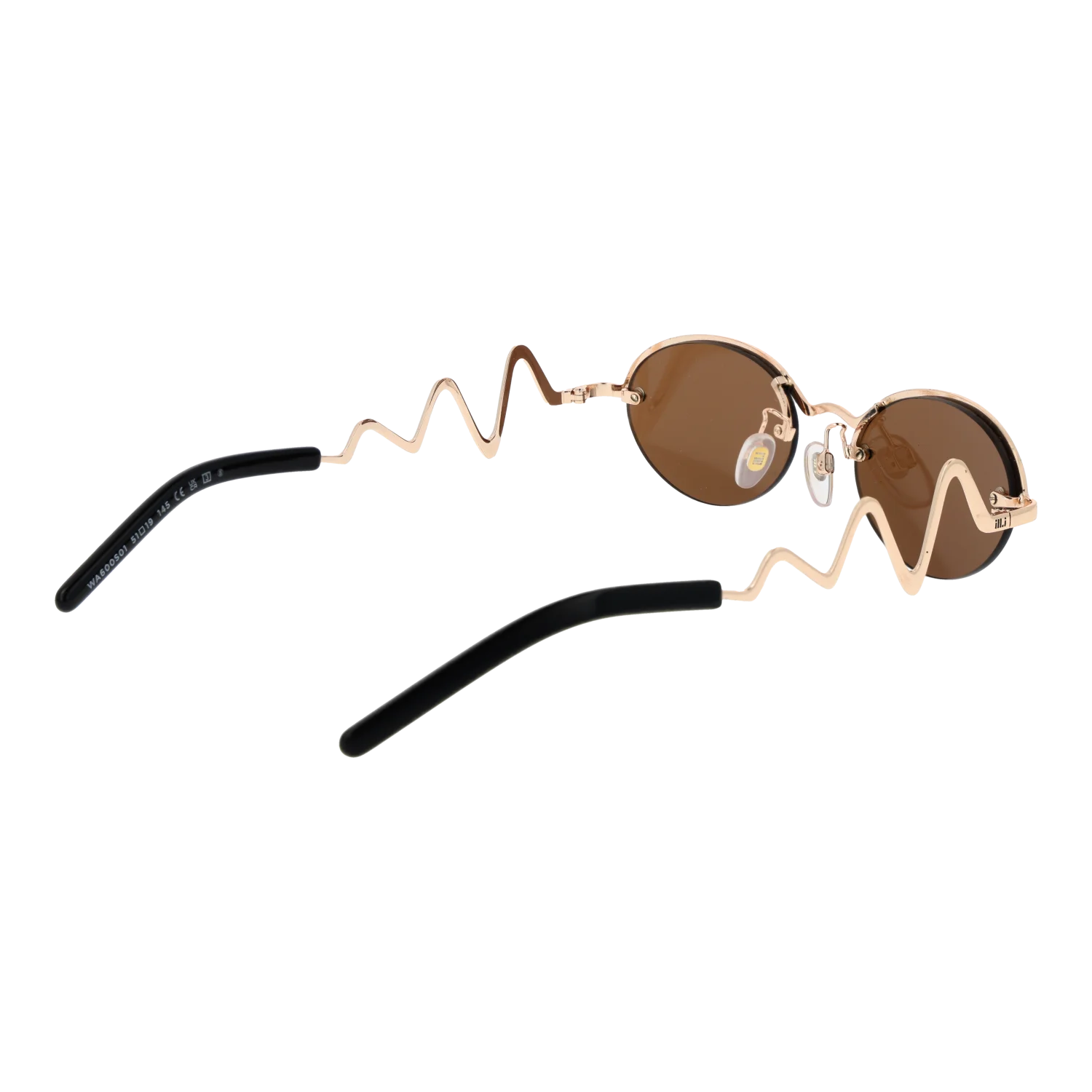 Ill.i by Will.i.am Oval sunglasses, Metal frame, Ill.i by Will.i.am Sunglasses WA600S01 01 51 – Burghley & Co (Image 3)