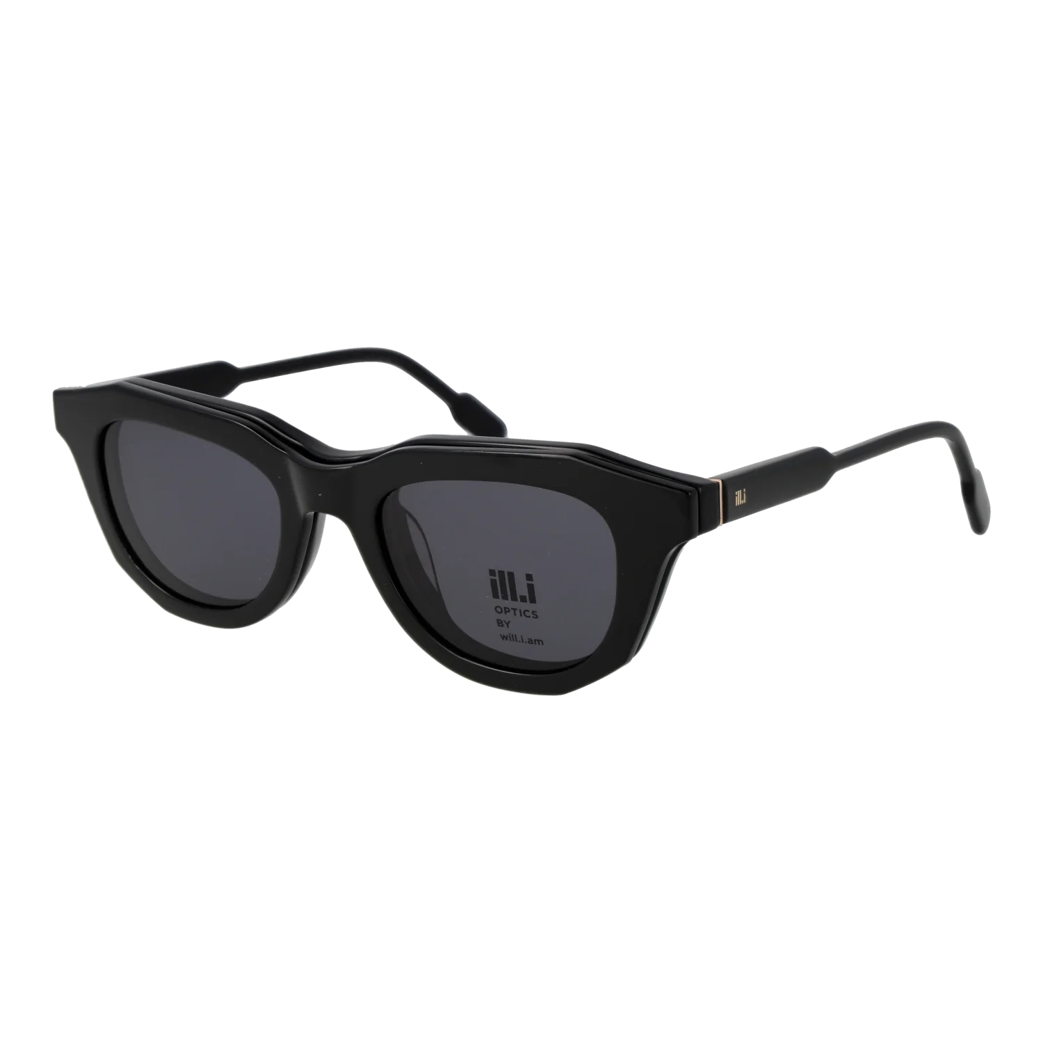 Ill.i by Will.i.am sunglasses, Acetate frame, Ill.i by Will.i.am Frames with Sunglasses-Clips WA055C01 01 49 – Burghley & Co (Image 4)