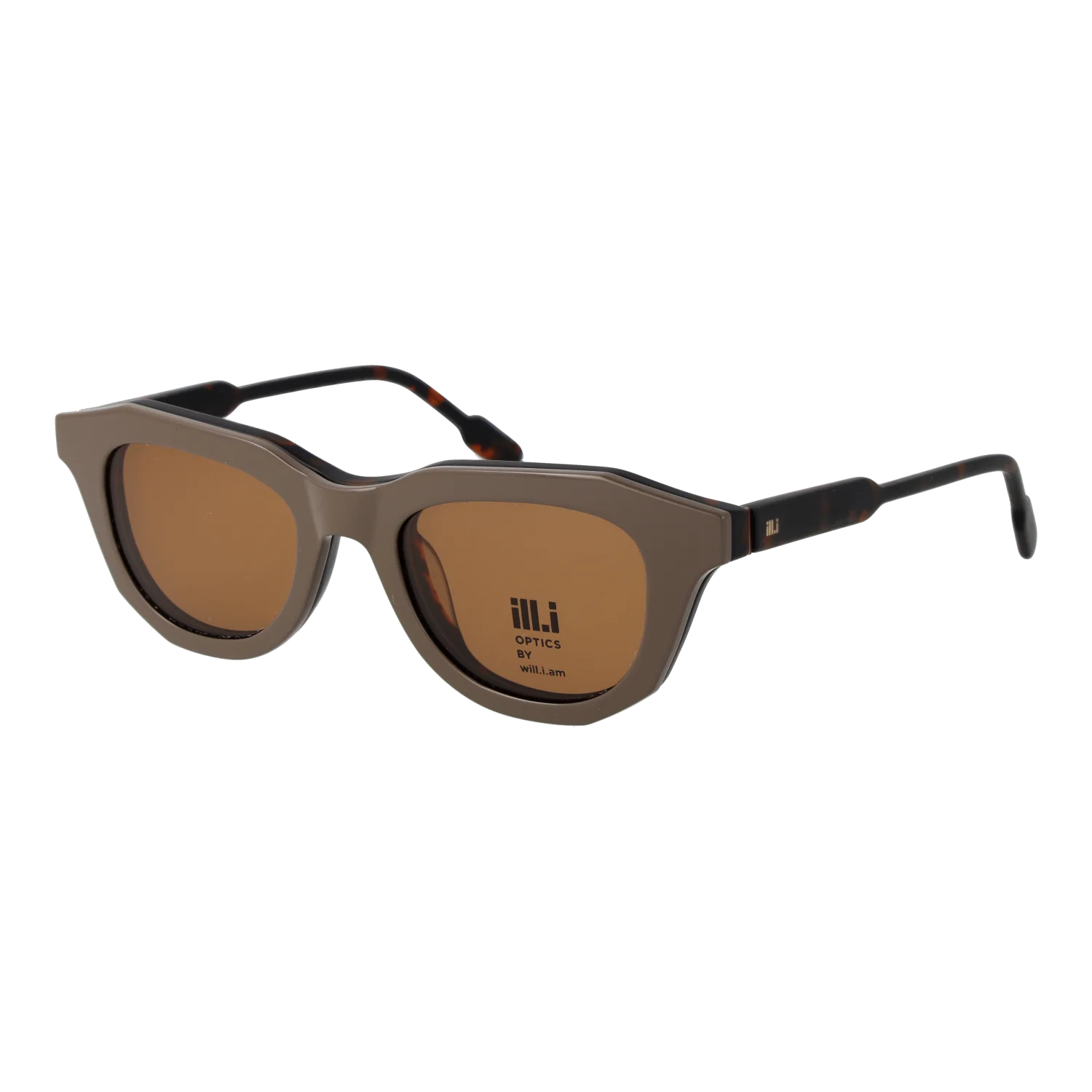 Ill.i by Will.i.am sunglasses, Acetate frame, Ill.i by Will.i.am Frames with Sunglasses-Clips WA055C02 02 49 – Burghley & Co (Image 4)