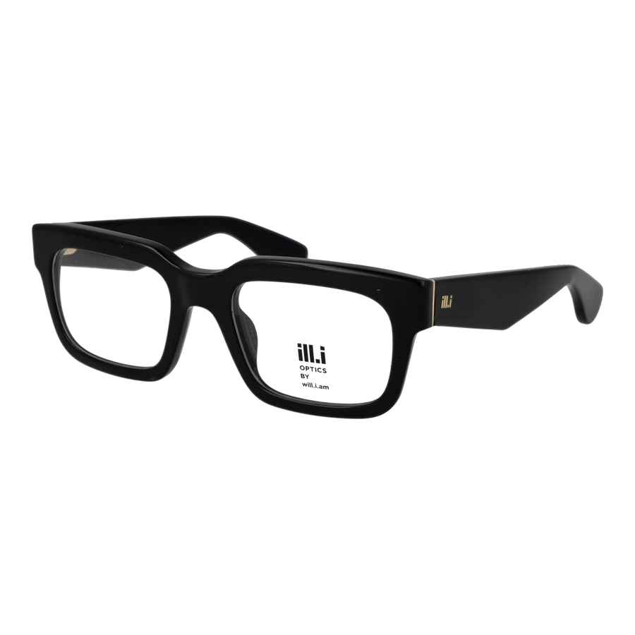 Ill.i by Will.i.am Rectangle glasses, Acetate frame, Ill.i by Will.i.am Optical Frames WA058V01 01 53 – Burghley & Co (Image 1)