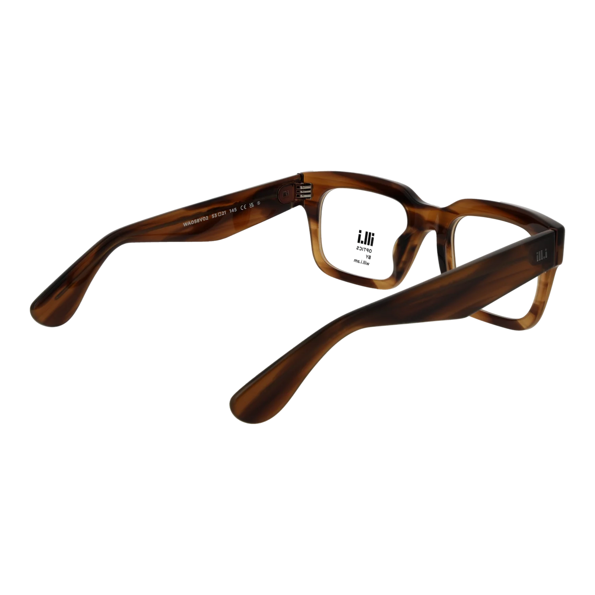 Ill.i by Will.i.am Rectangle glasses, Acetate frame, Ill.i by Will.i.am Optical Frames WA058V02 02 53 – Burghley & Co (Image 3)