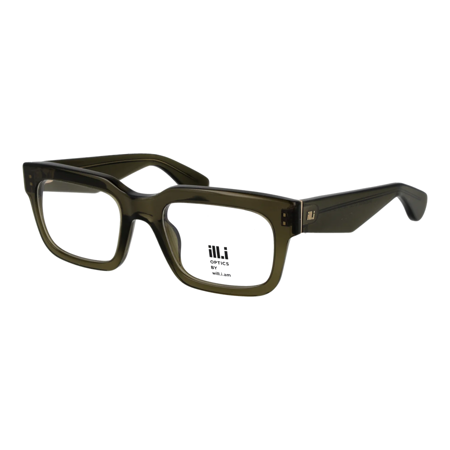Ill.i by Will.i.am Rectangle glasses, Acetate frame, Ill.i by Will.i.am Optical Frames WA058V03 03 53 – Burghley & Co (Image 1)