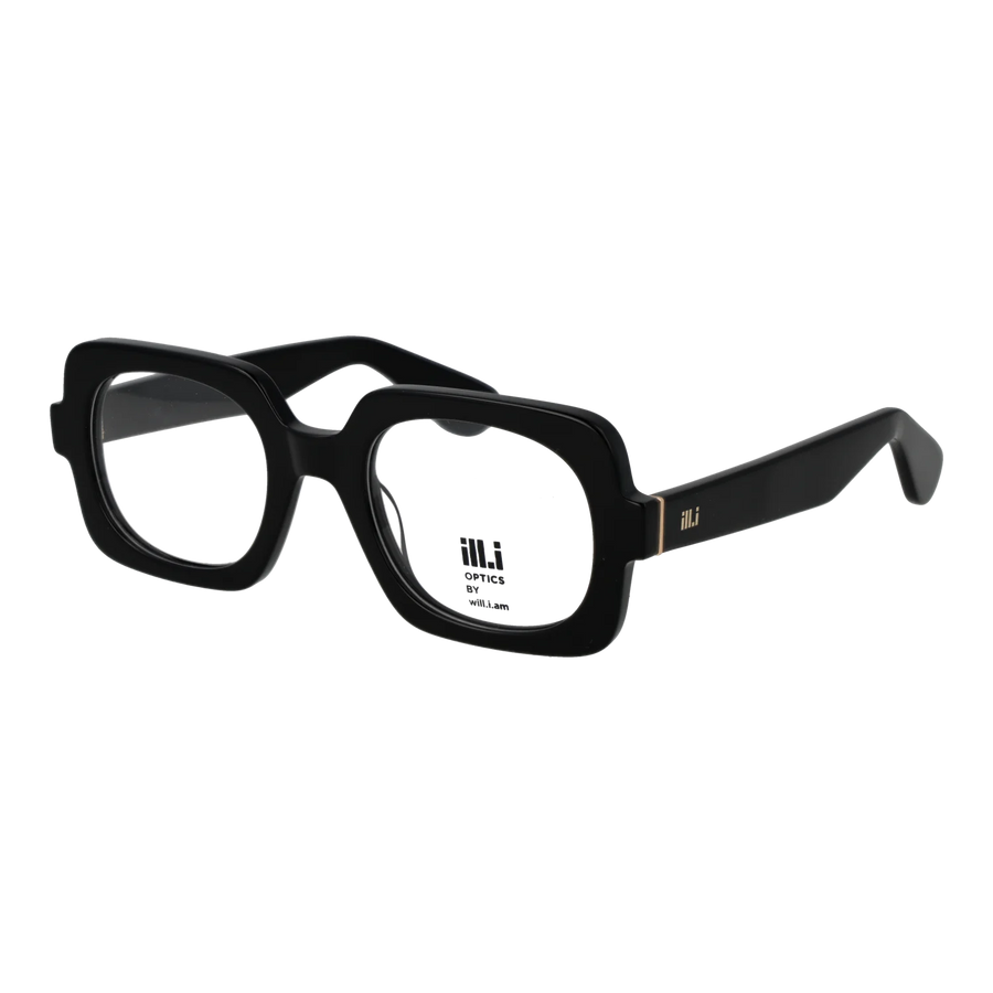 Ill.i by Will.i.am Square glasses, Acetate frame, Ill.i by Will.i.am Optical Frames WA060C01 01 51 – Burghley & Co (Image 1)