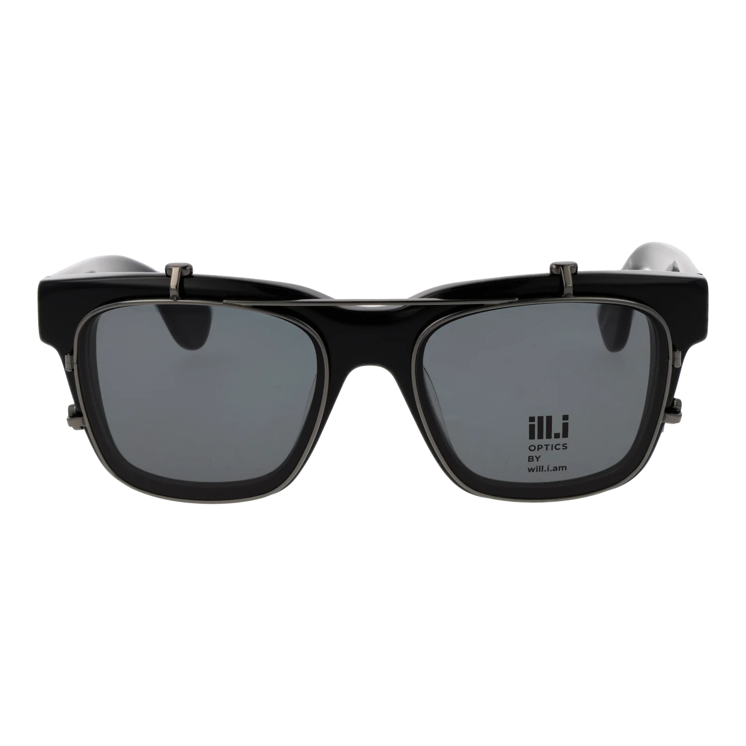Ill.i by Will.i.am Square sunglasses, Acetate frame, Ill.i by Will.i.am Frames with Sunglasses-Clips WA067C01 01 53 – Burghley & Co (Image …