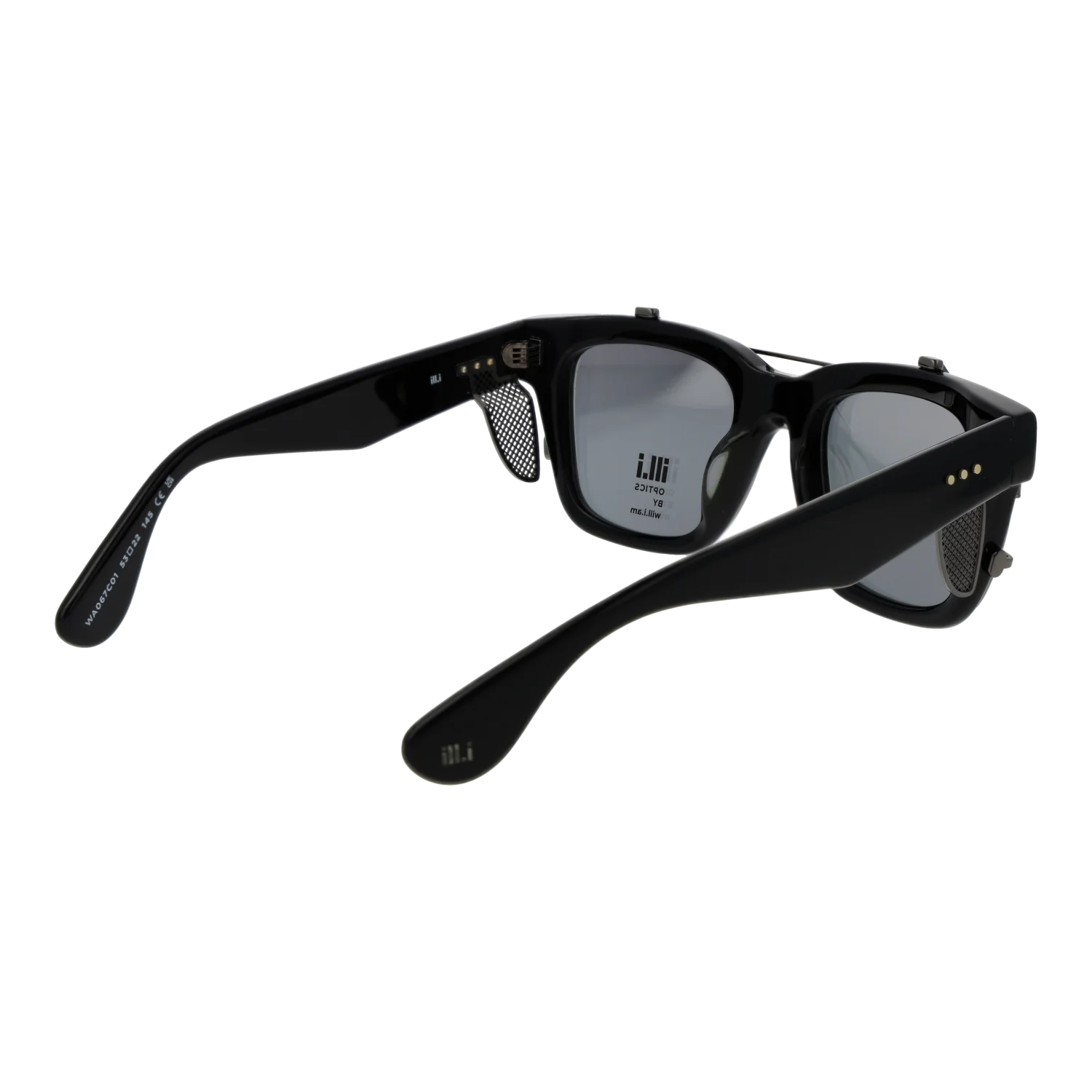Ill.i by Will.i.am Square sunglasses, Acetate frame, Ill.i by Will.i.am Frames with Sunglasses-Clips WA067C01 01 53 – Burghley & Co (Image …