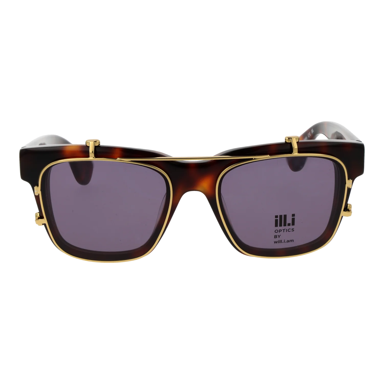 Ill.i by Will.i.am Square sunglasses, Acetate frame, Ill.i by Will.i.am Frames with Sunglasses-Clips WA067C02 02 53 – Burghley & Co (Image …