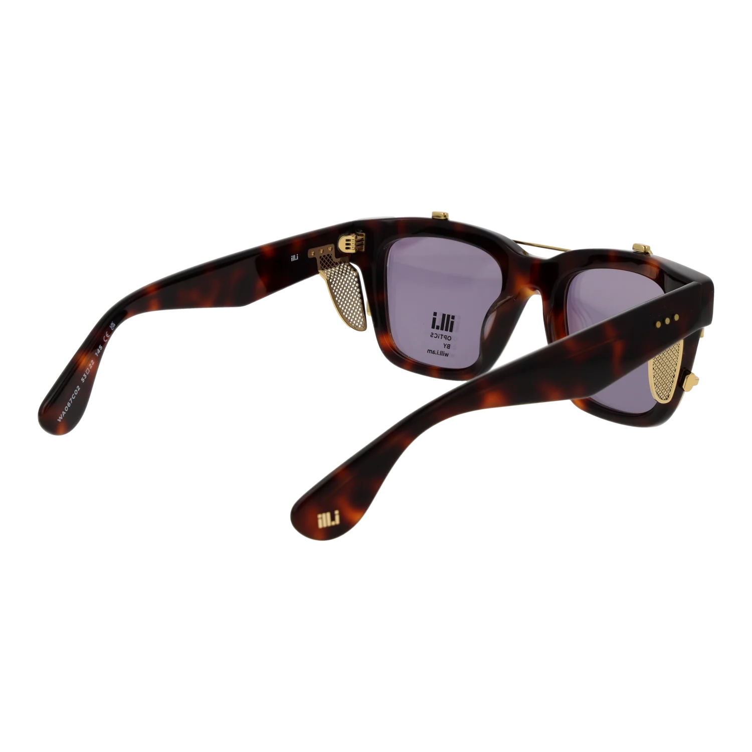 Ill.i by Will.i.am Square sunglasses, Acetate frame, Ill.i by Will.i.am Frames with Sunglasses-Clips WA067C02 02 53 – Burghley & Co (Image …