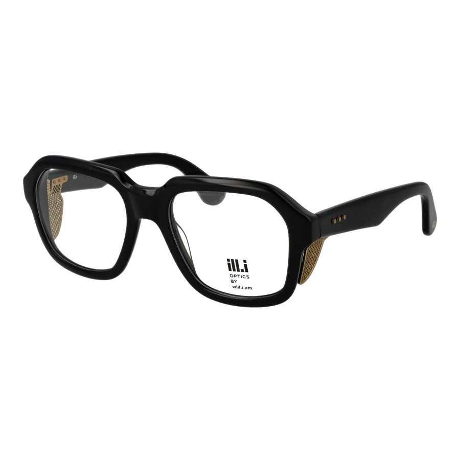 Ill.i by Will.i.am Square glasses, Acetate frame, Ill.i by Will.i.am Optical Frames WA069V01 01 54 – Burghley & Co (Image 1)