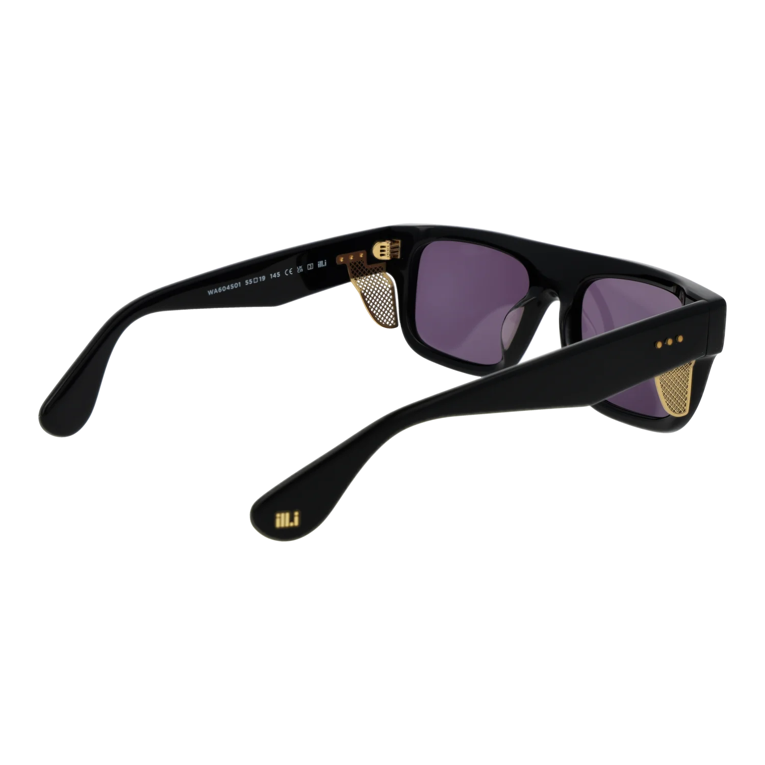 Ill.i by Will.i.am Rectangle sunglasses, Acetate frame, Ill.i by Will.i.am Sunglasses WA604S01 01 55 – Burghley & Co (Image 3)