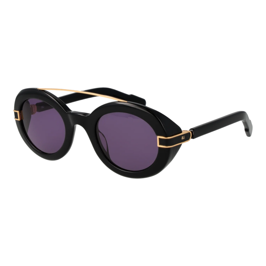 Ill.i by Will.i.am Round sunglasses, Acetate frame, Ill.i by Will.i.am Sunglasses WA606S01 01 50 – Burghley & Co (Image 1)