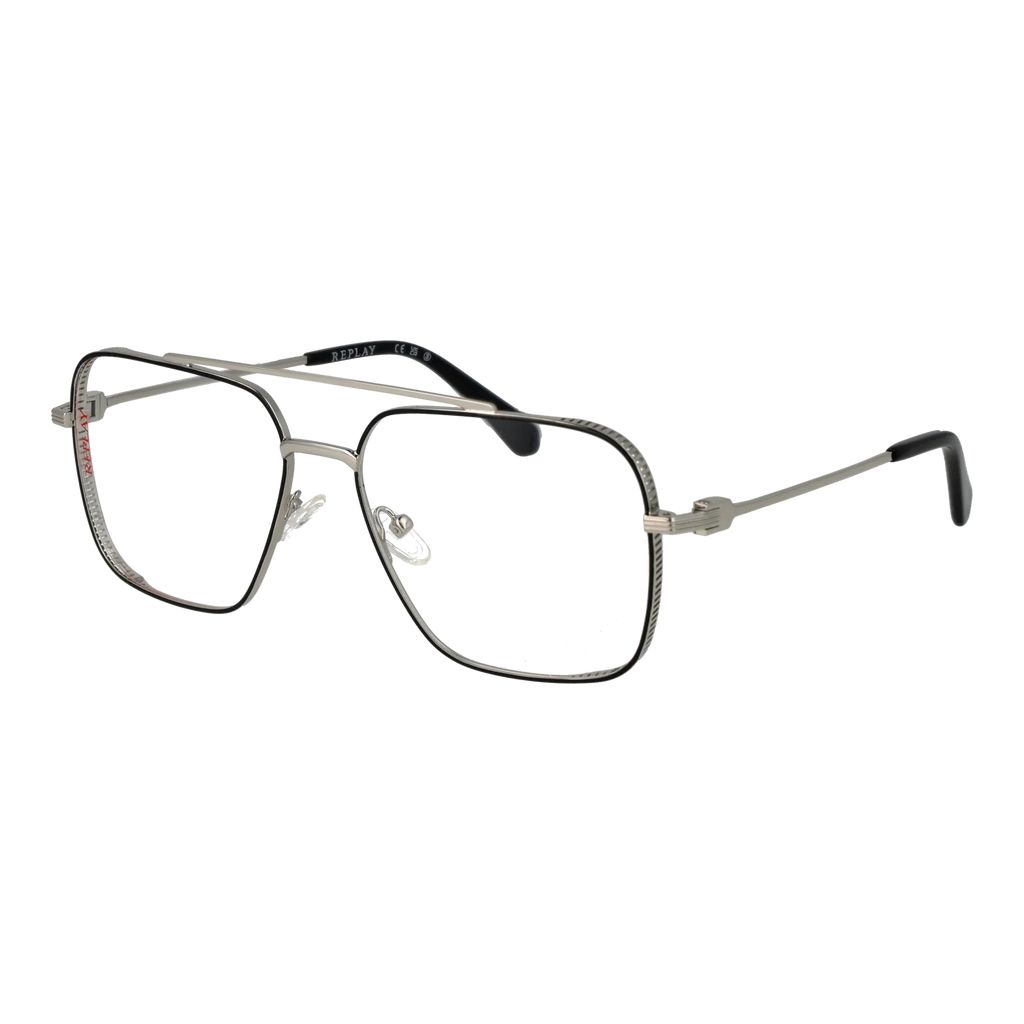 Replay Square glasses, Metal frame, Replay Optical Frames RY459V 02 57 – Burghley & Co (Image 1)