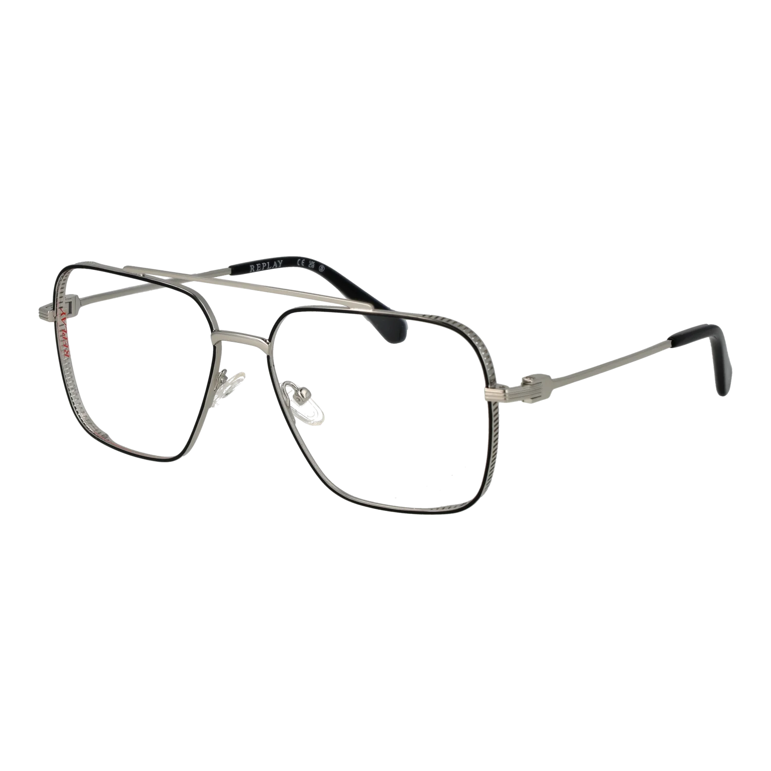 Replay Square glasses, Metal frame, Replay Optical Frames RY459V 02 57 – Burghley & Co (Image 1)