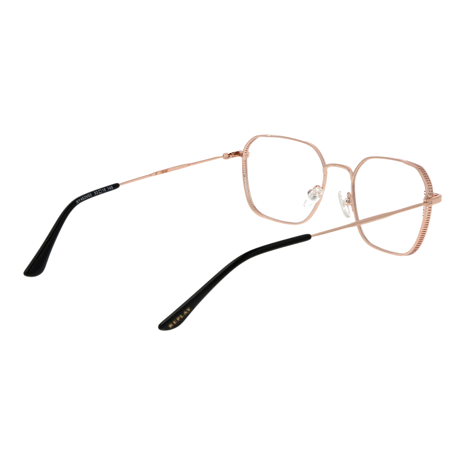 Replay Square glasses in  and , Metal frame, Replay Optical Frames RY463V 03 53 – Burghley & Co (Image 3)