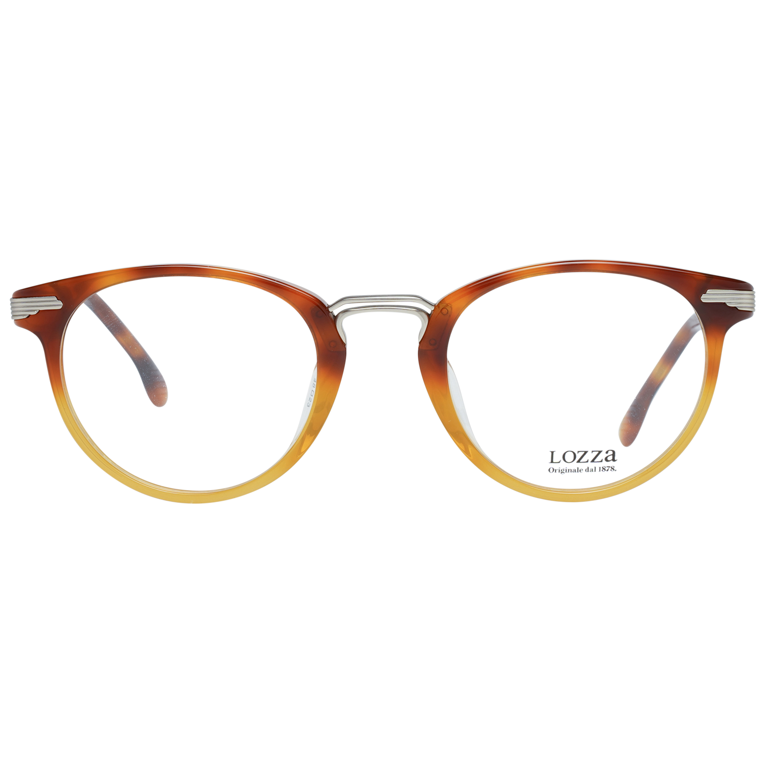 Lozza glasses in Brown with Metal frame, model Lozza Optical Frames VL4098 480Z40, from Burghley & Co – Luxury eyewear UK