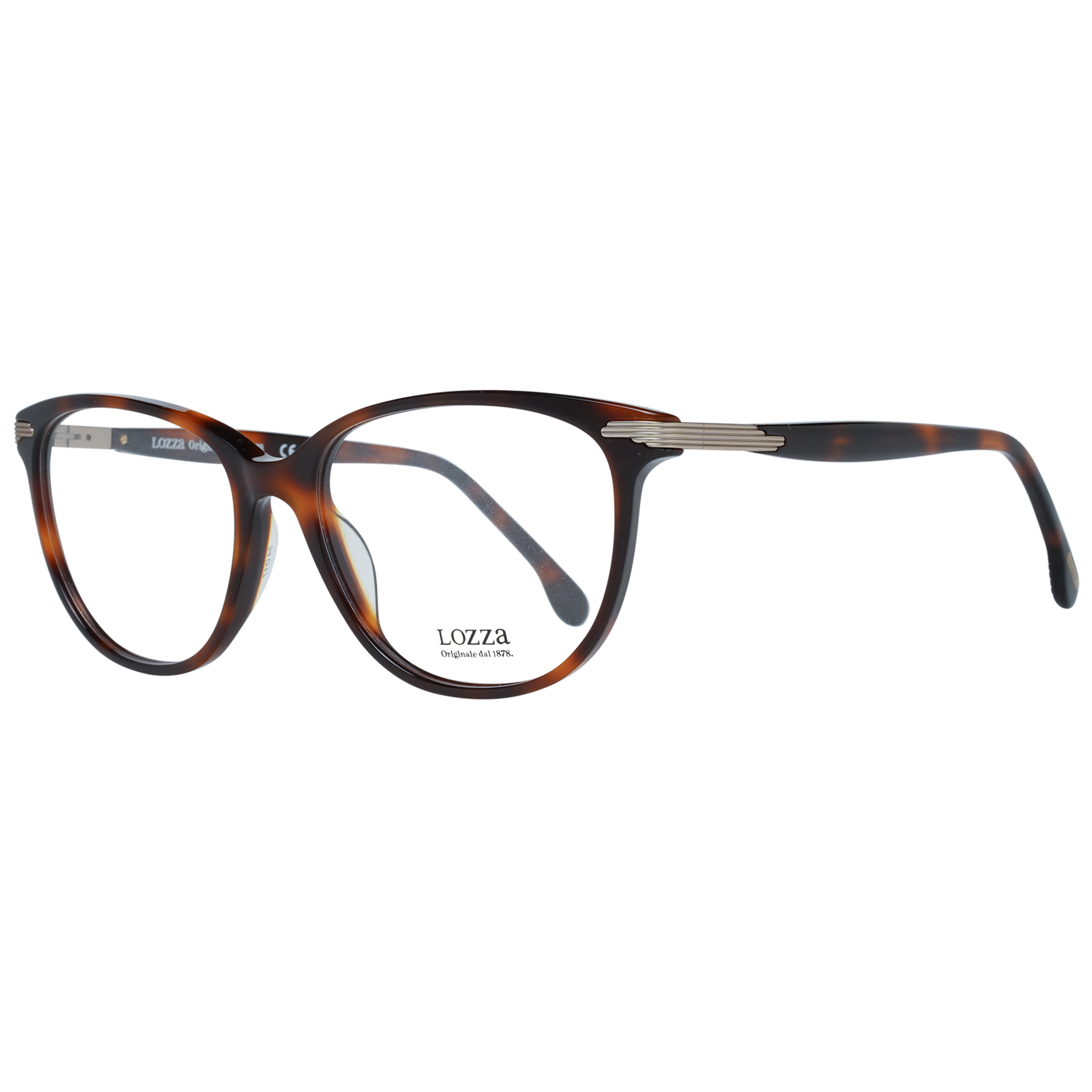 Lozza glasses in Brown with Plastic frame, model Lozza Optical Frames VL4107 5409AJ, from Burghley & Co – Luxury eyewear UK