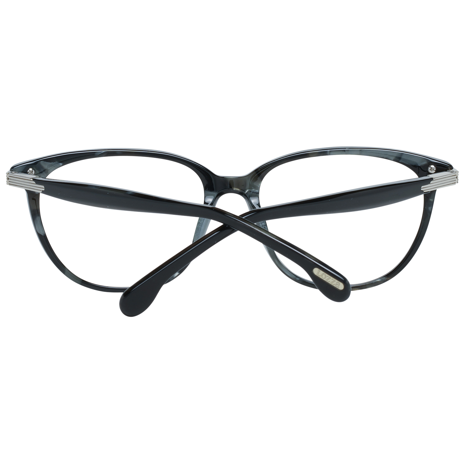 Lozza Round glasses in Black with Plastic frame, model Lozza Optical Frames VL4107 540APA, from Burghley & Co – Luxury eyewear UK