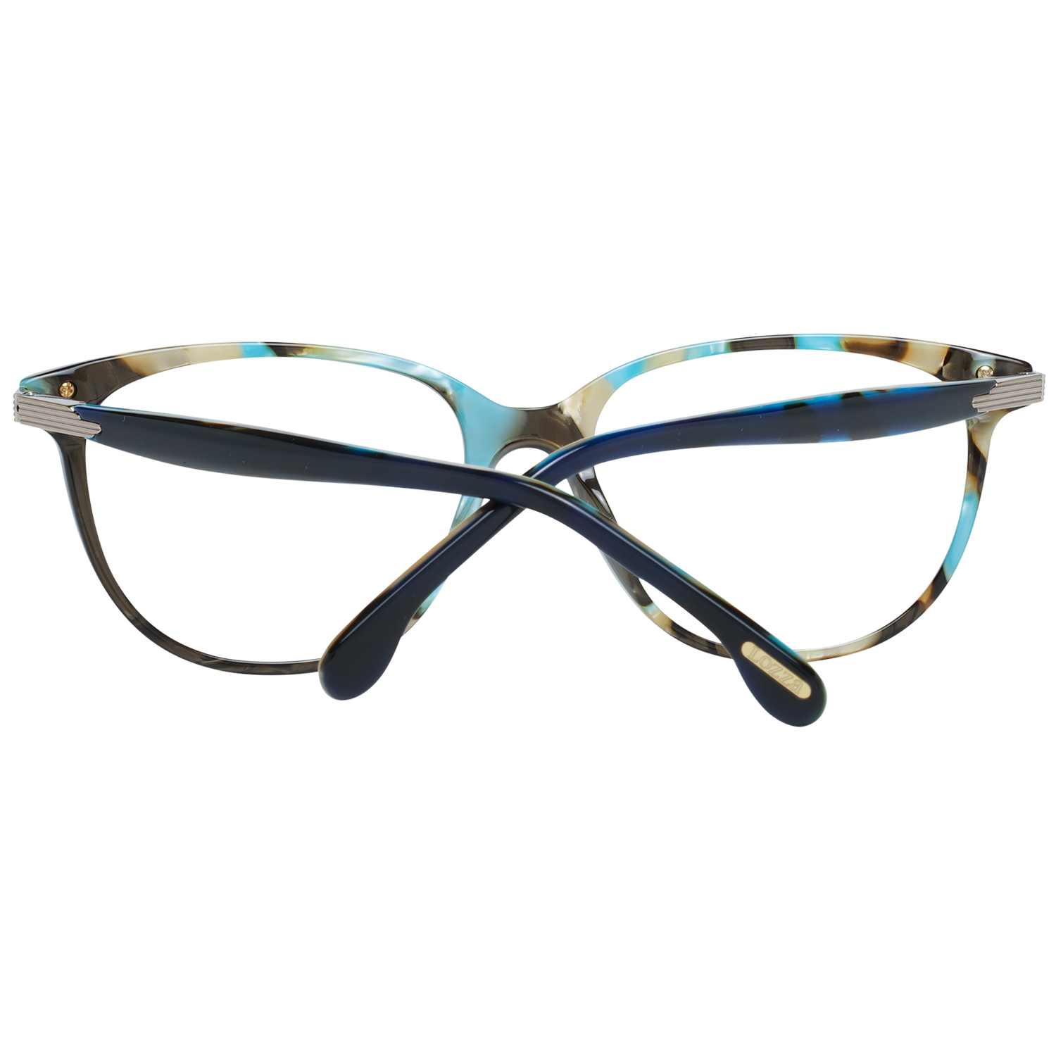 Lozza Round glasses in Blue with Plastic frame, model Lozza Optical Frames VL4107 540AT5, from Burghley & Co – Luxury eyewear UK