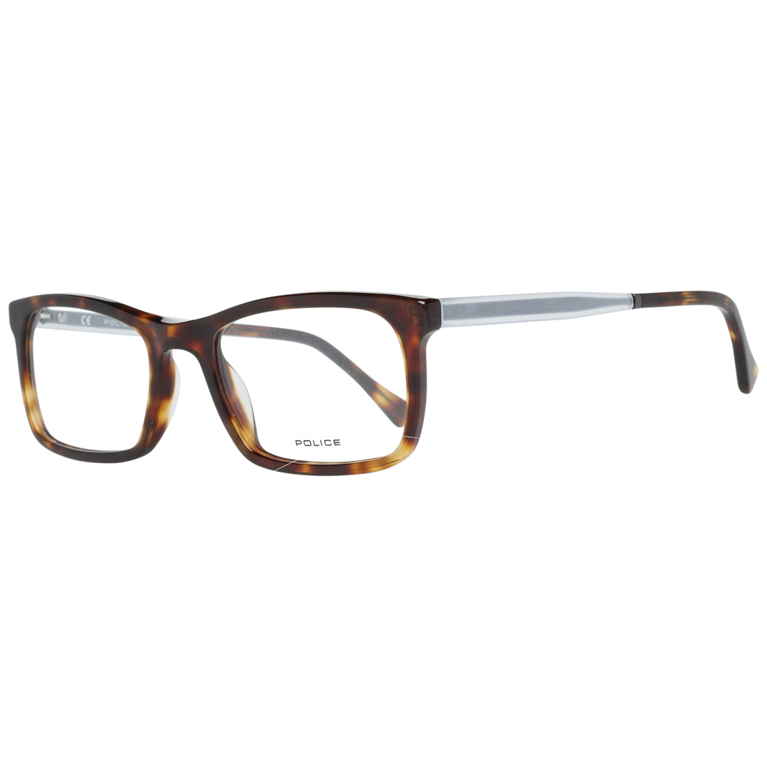 Police Rectangle glasses in Brown with Plastic frame, model Police Optical Frames VPL262N5204AP, from Burghley & Co – Luxury eyewear UK