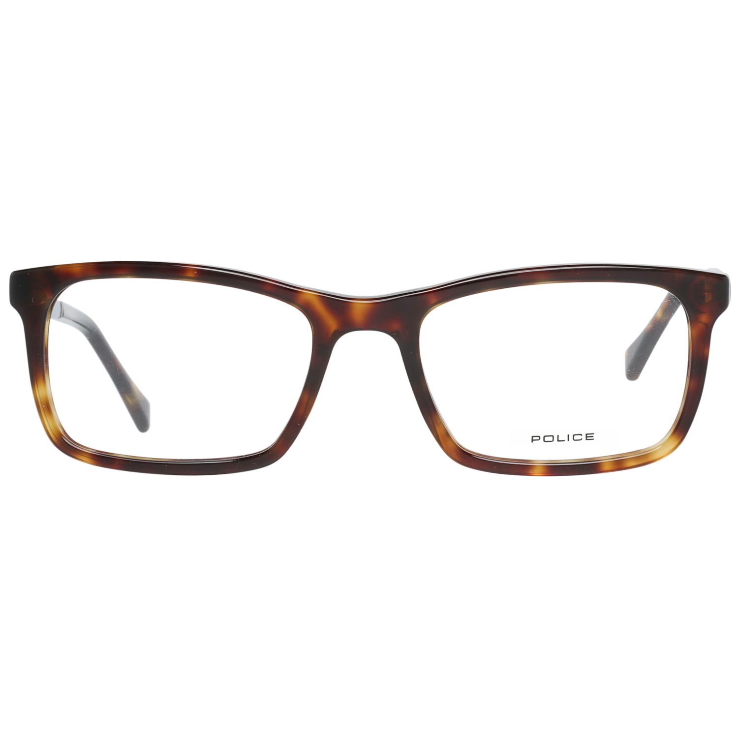 Police Rectangle glasses in Brown with Plastic frame, model Police Optical Frames VPL262N5204AP, from Burghley & Co – Luxury eyewear UK