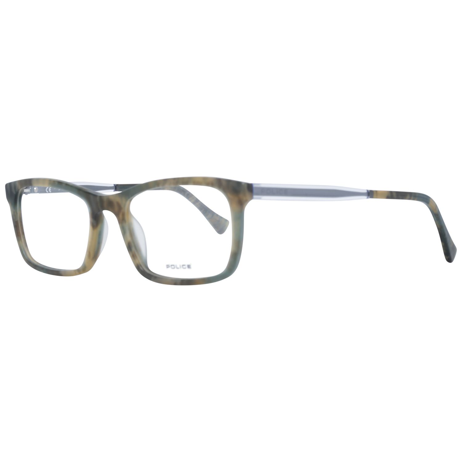 Police Rectangle glasses in Green with Plastic frame, model Police Optical Frames PL262N 527D7M, from Burghley & Co – Luxury eyewear UK