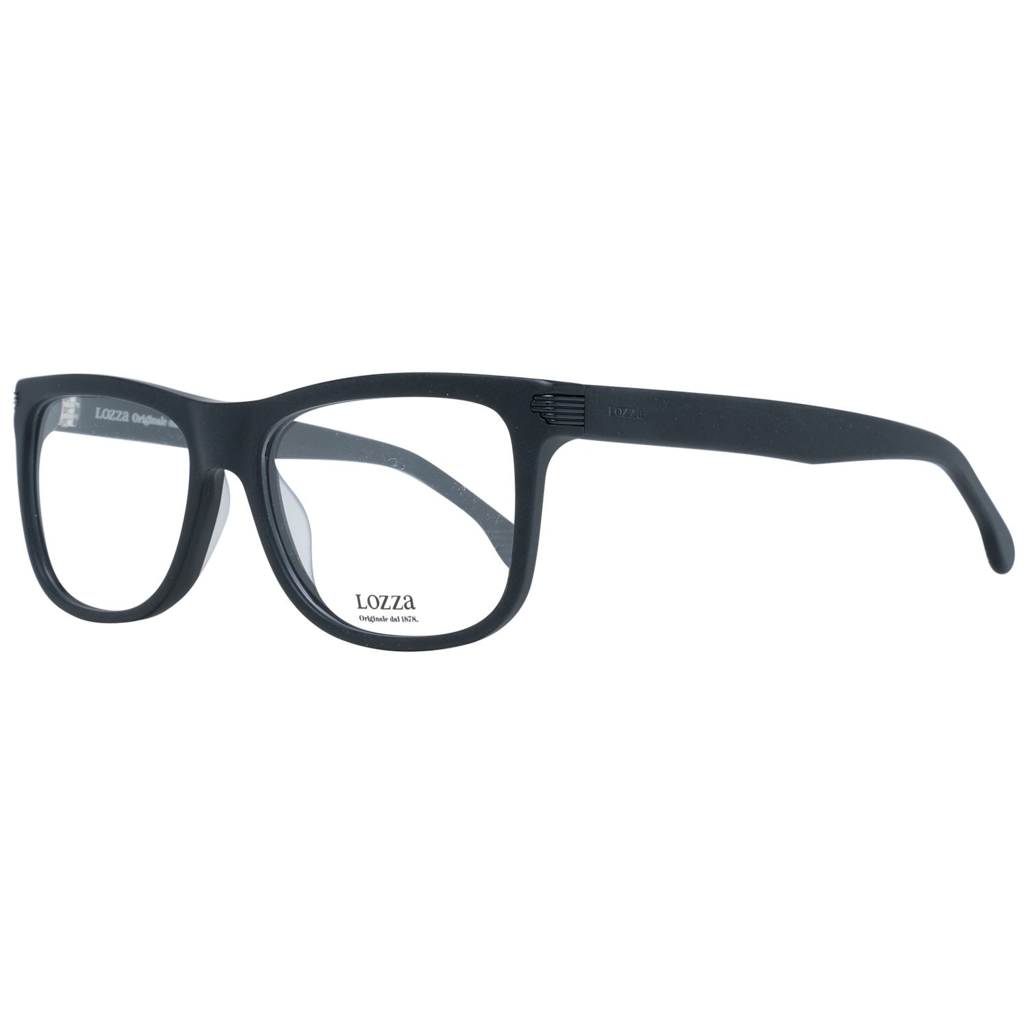 Lozza Round glasses in Black with Plastic frame, model Lozza Optical Frames VL4122 54BLKM, from Burghley & Co – Luxury eyewear UK