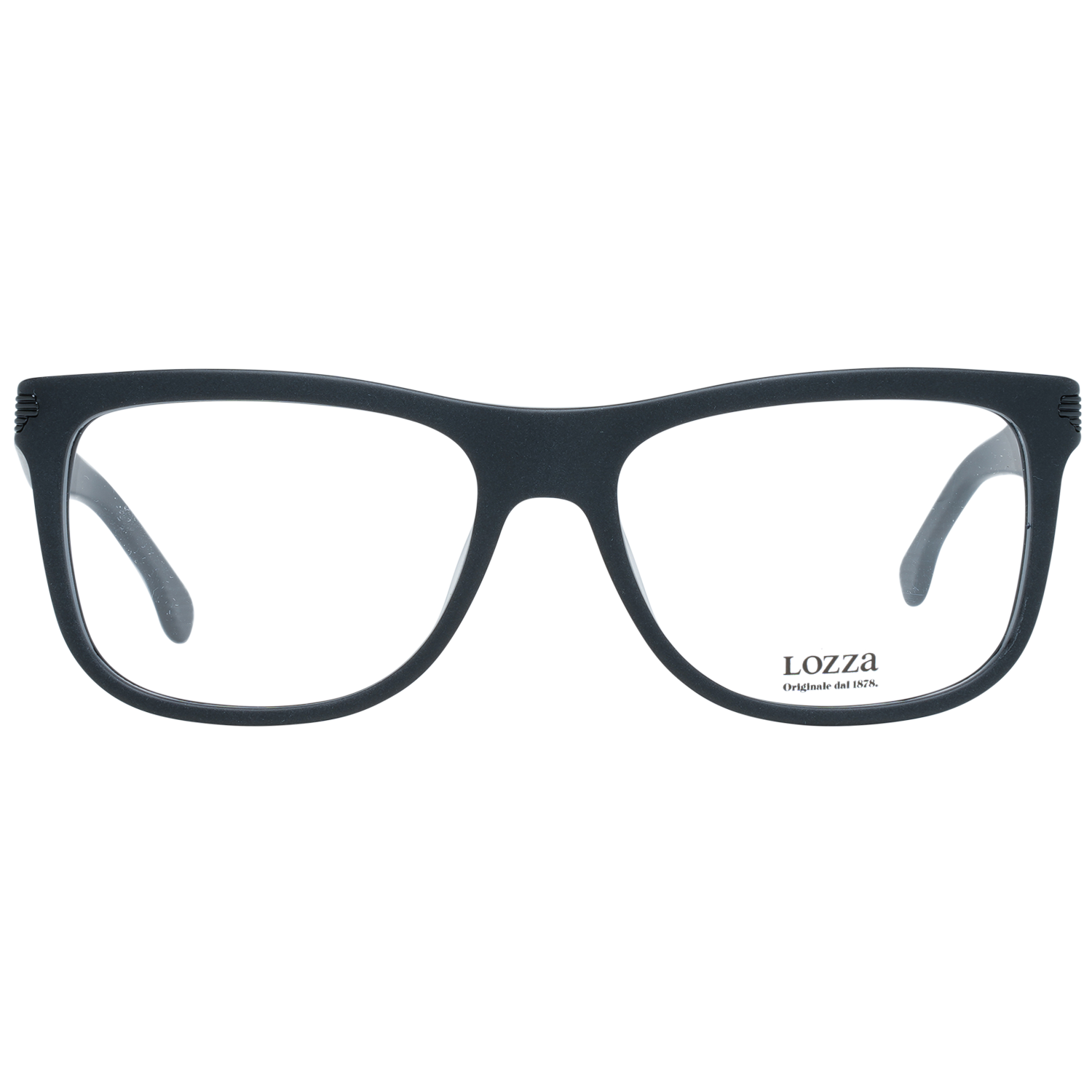 Lozza Round glasses in Black with Plastic frame, model Lozza Optical Frames VL4122 54BLKM, from Burghley & Co – Luxury eyewear UK