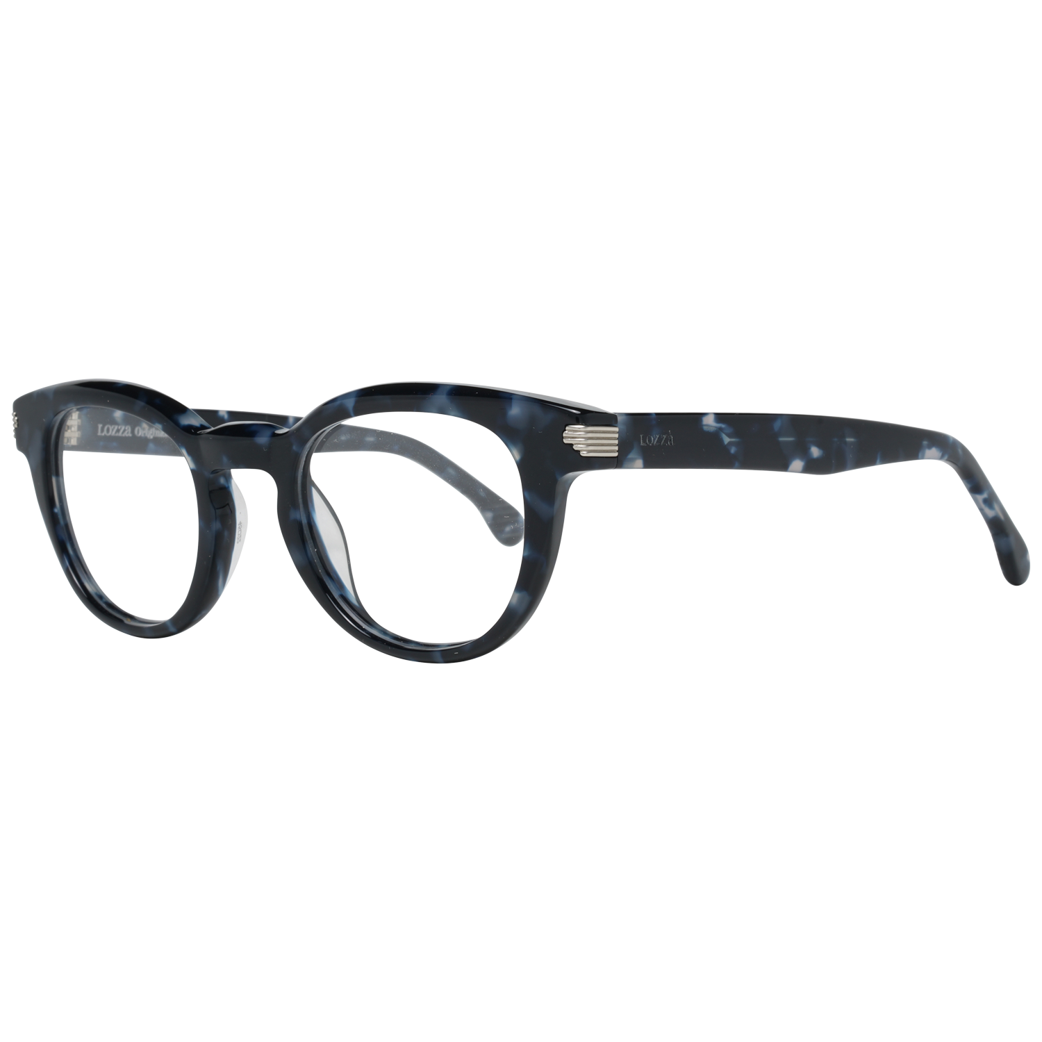 Lozza glasses in Blue with Plastic frame, model Lozza Optical Frames VL4123 4506DQ, from Burghley & Co – Luxury eyewear UK