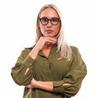 Lozza glasses in Black with Plastic frame, model Lozza Optical Frames VL4123 450BLK, from Burghley & Co – Luxury eyewear UK