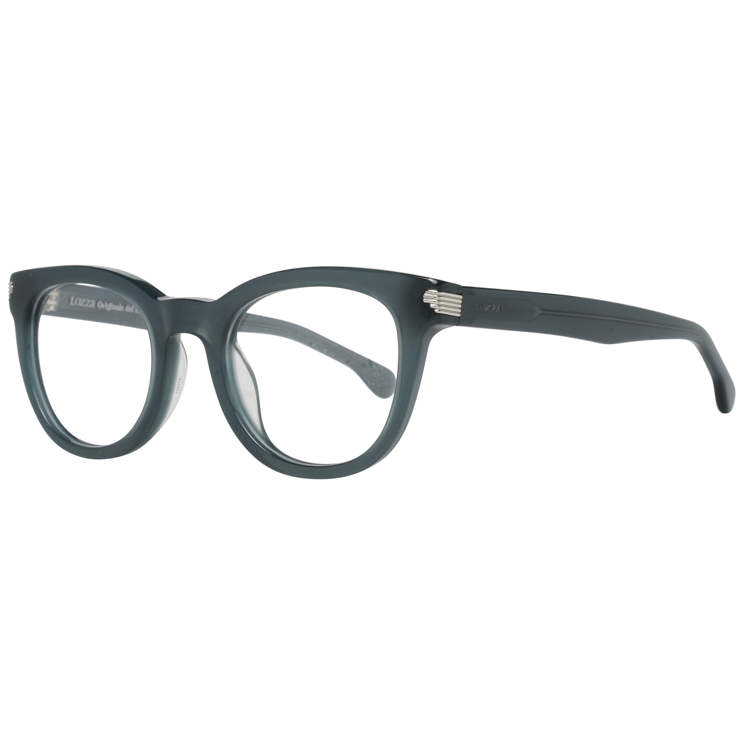 Lozza Round glasses in Green with Plastic frame, model Lozza Optical Frames VL4124 470T92, from Burghley & Co – Luxury eyewear UK