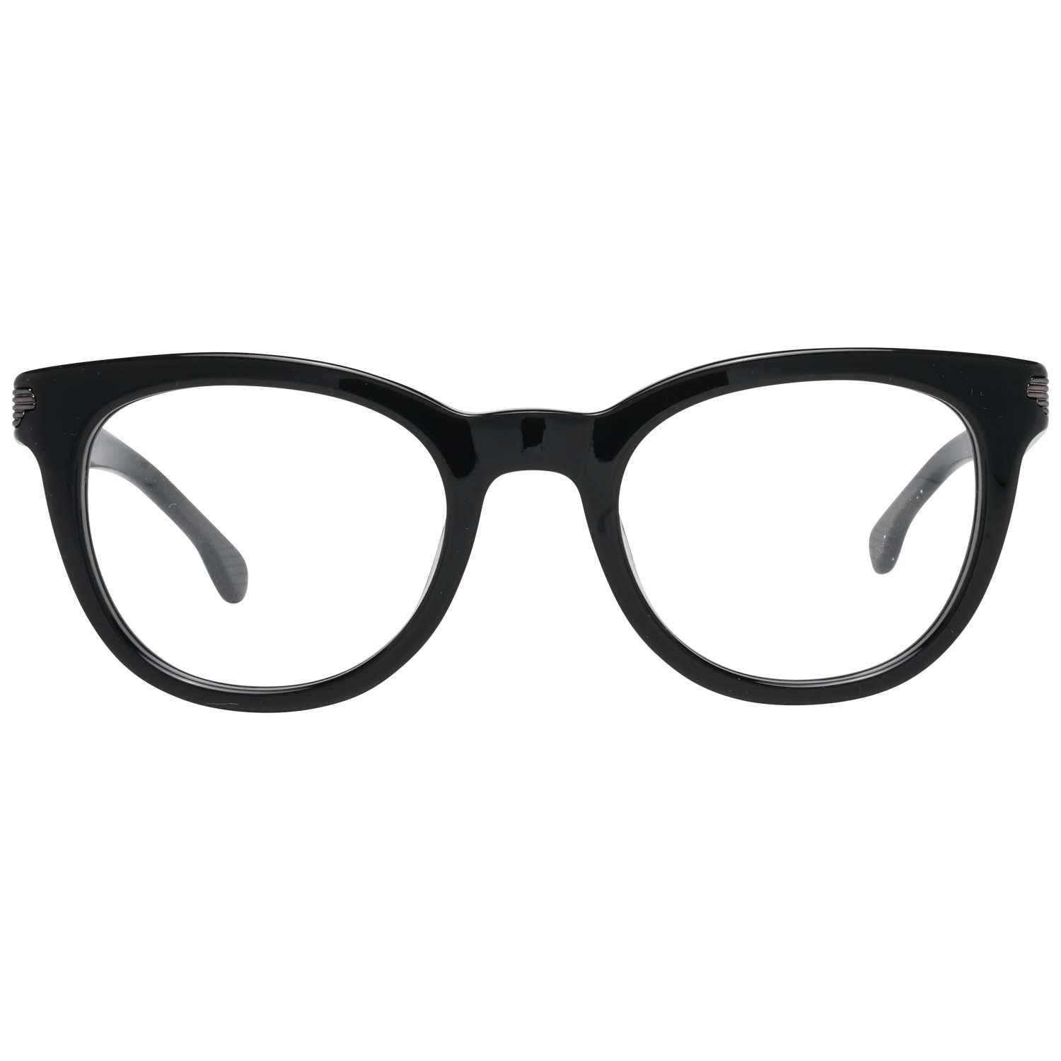 Lozza Round glasses in Black with Plastic frame, model Lozza Optical Frames VL4124 47BLKY, from Burghley & Co – Luxury eyewear UK