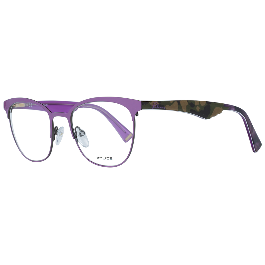 Police glasses in Purple with Metal frame, model Police Optical Frames VPL417 5108PP, from Burghley & Co – Luxury eyewear UK