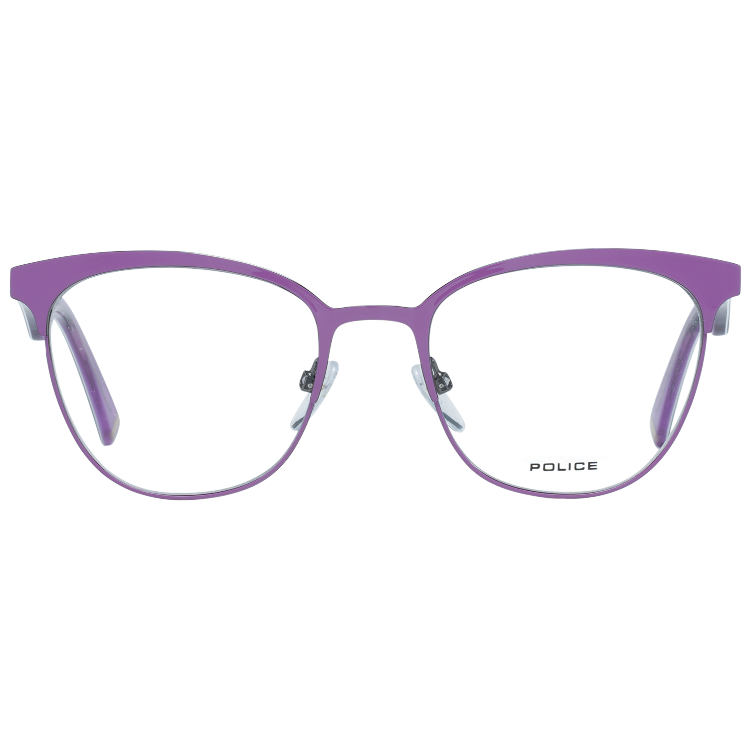 Police glasses in Purple with Metal frame, model Police Optical Frames VPL417 5108PP, from Burghley & Co – Luxury eyewear UK
